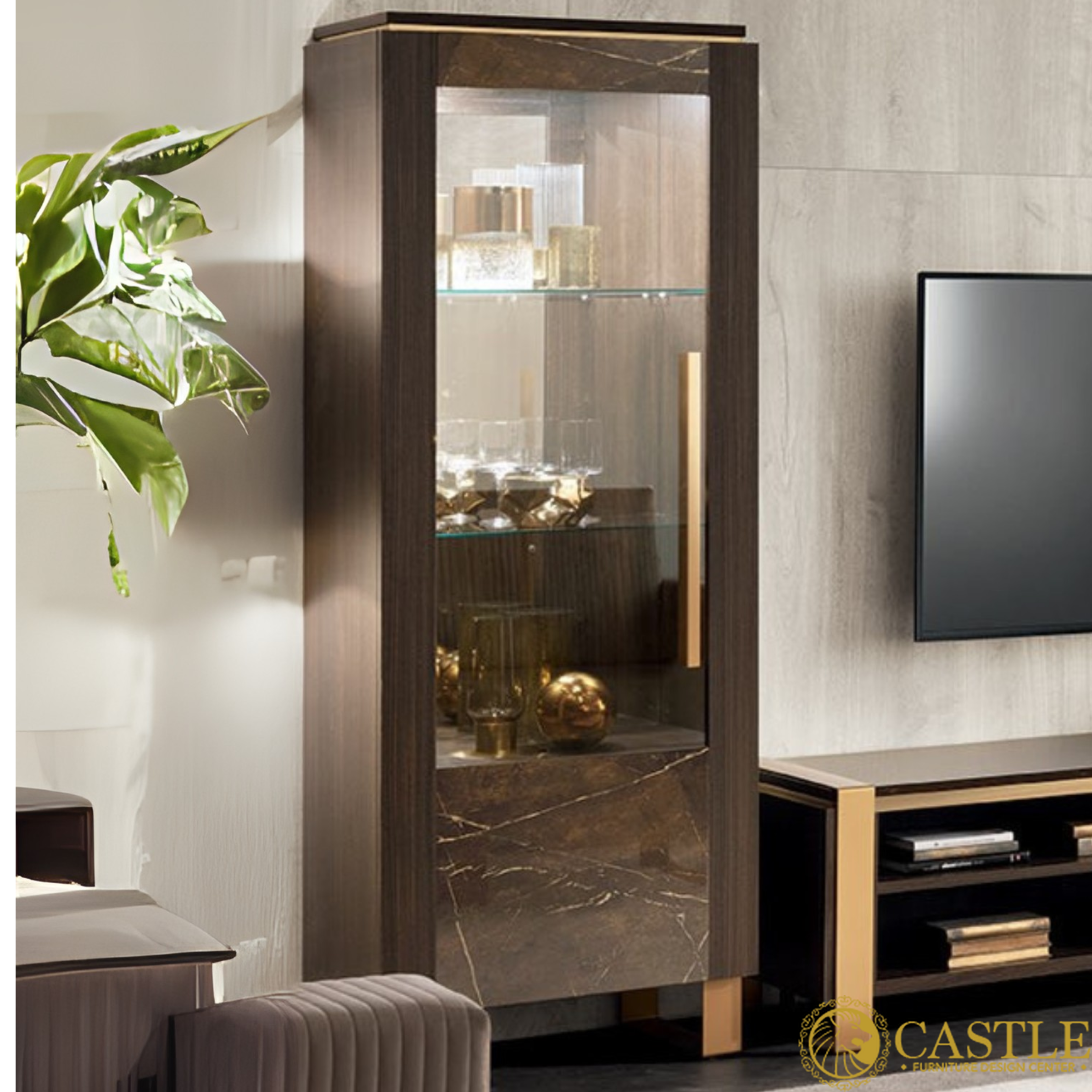 Essenza Right One-Door Curio