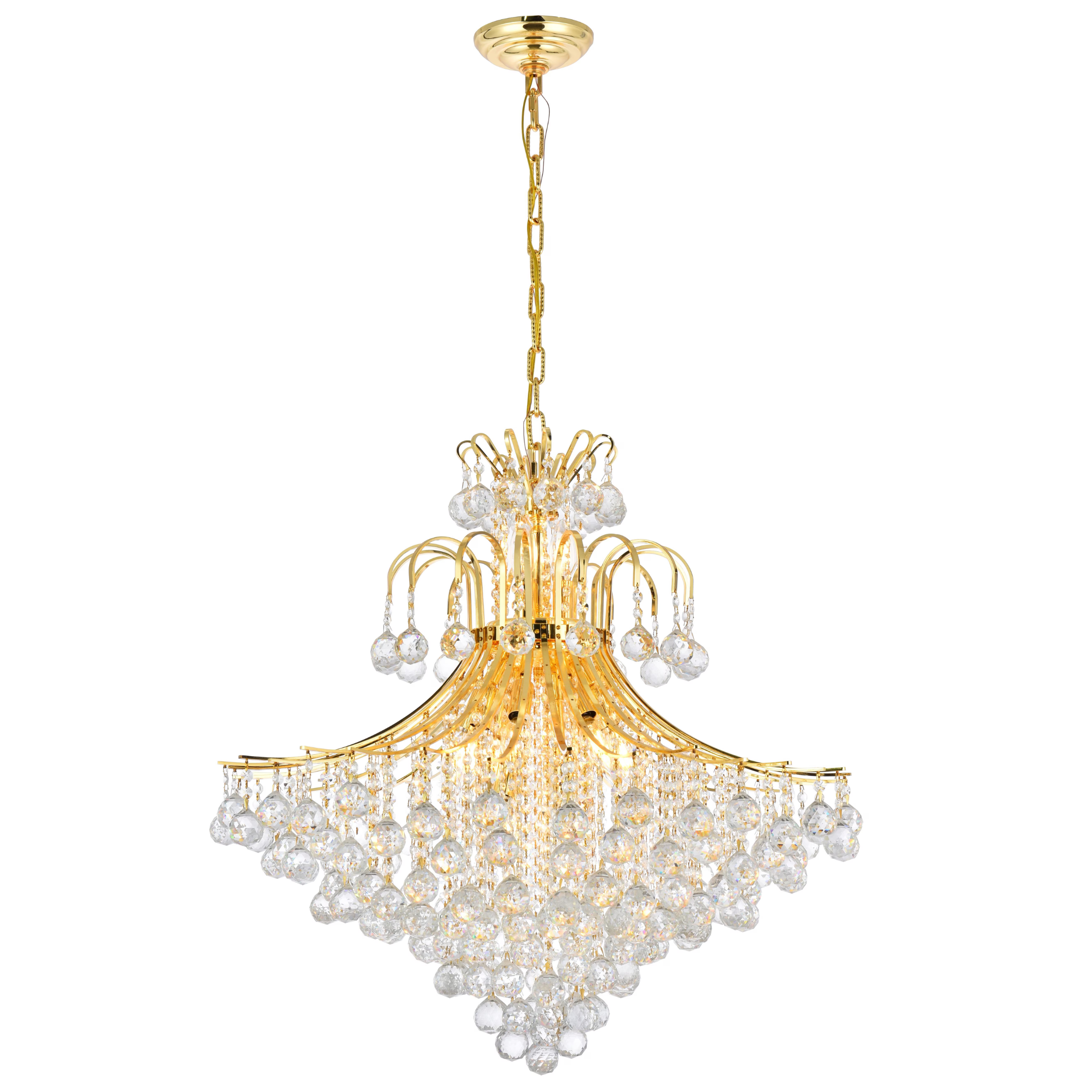 Toureg V8005G31G/RC Wide Crystal Chandelier