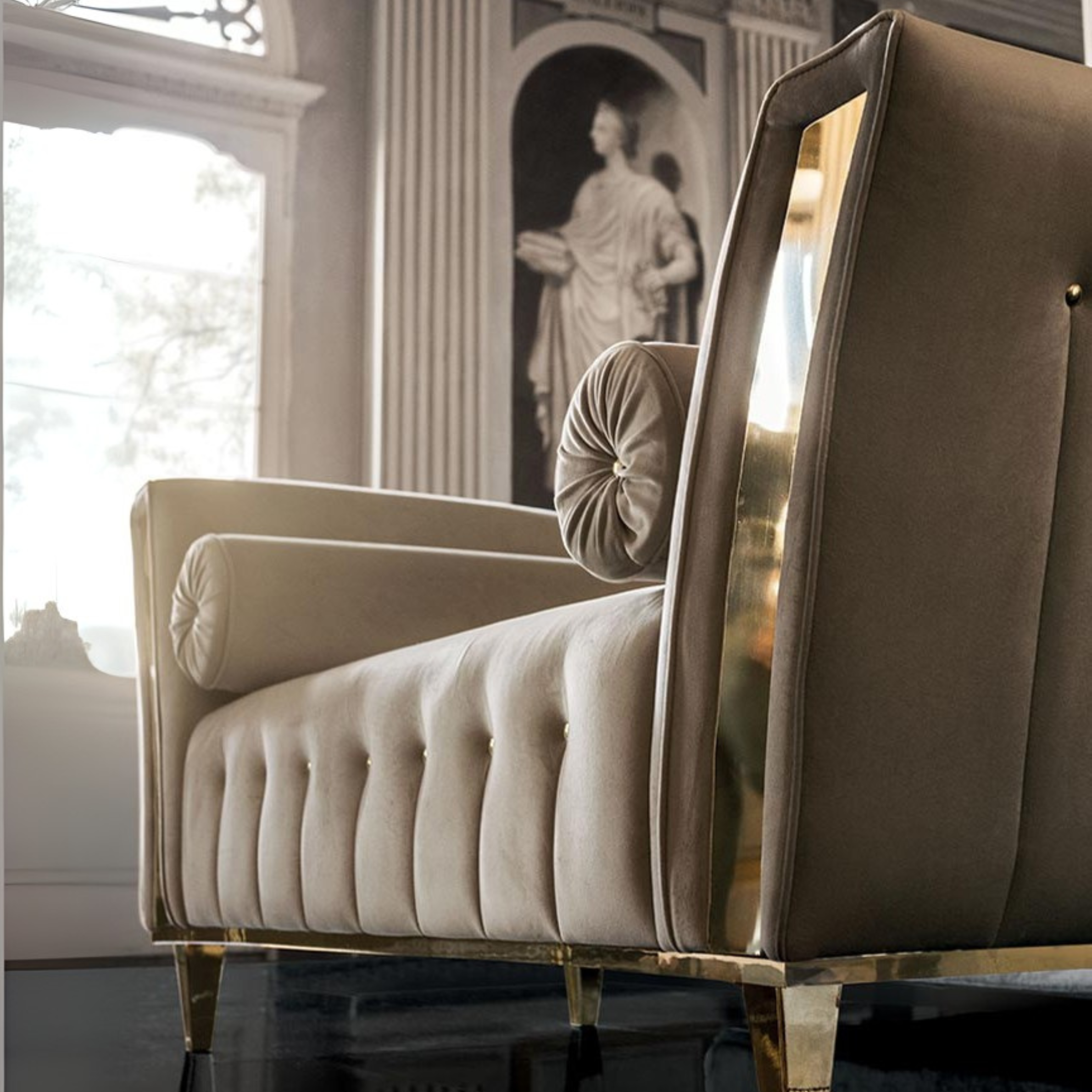 Adora Diamante Living Room Set