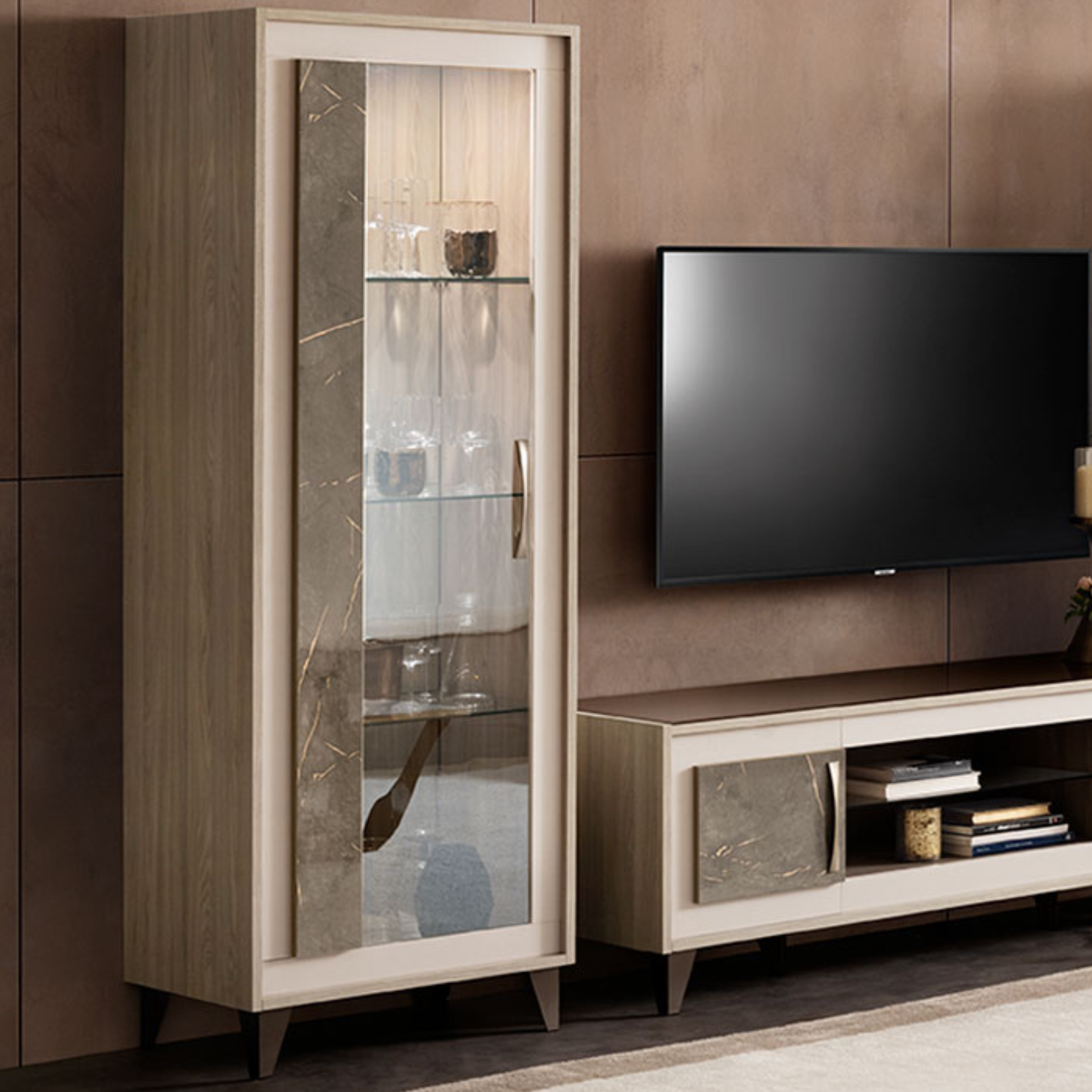 Ambra Right One-Door Curio