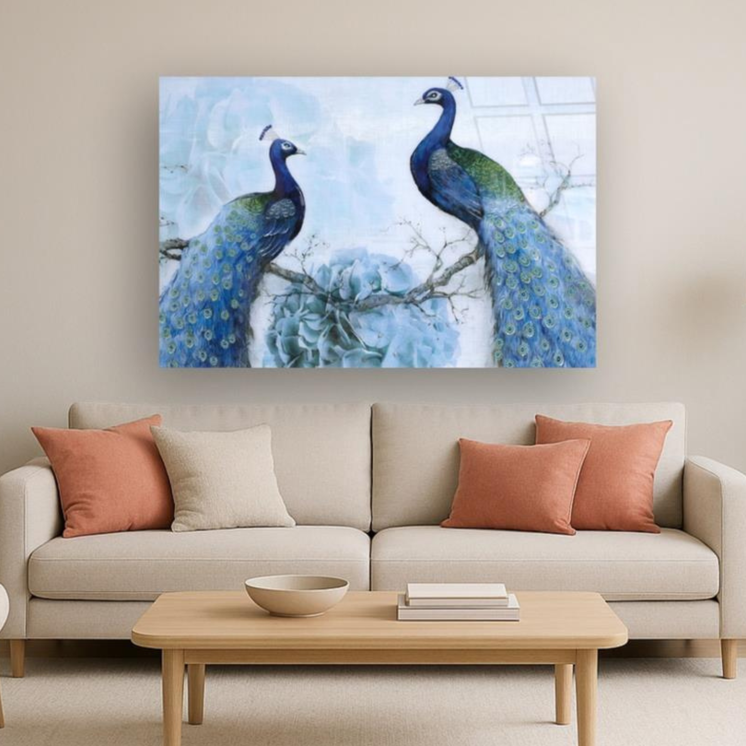 Sparkling Peacocks Rhinestones Wall Art | SF1740R