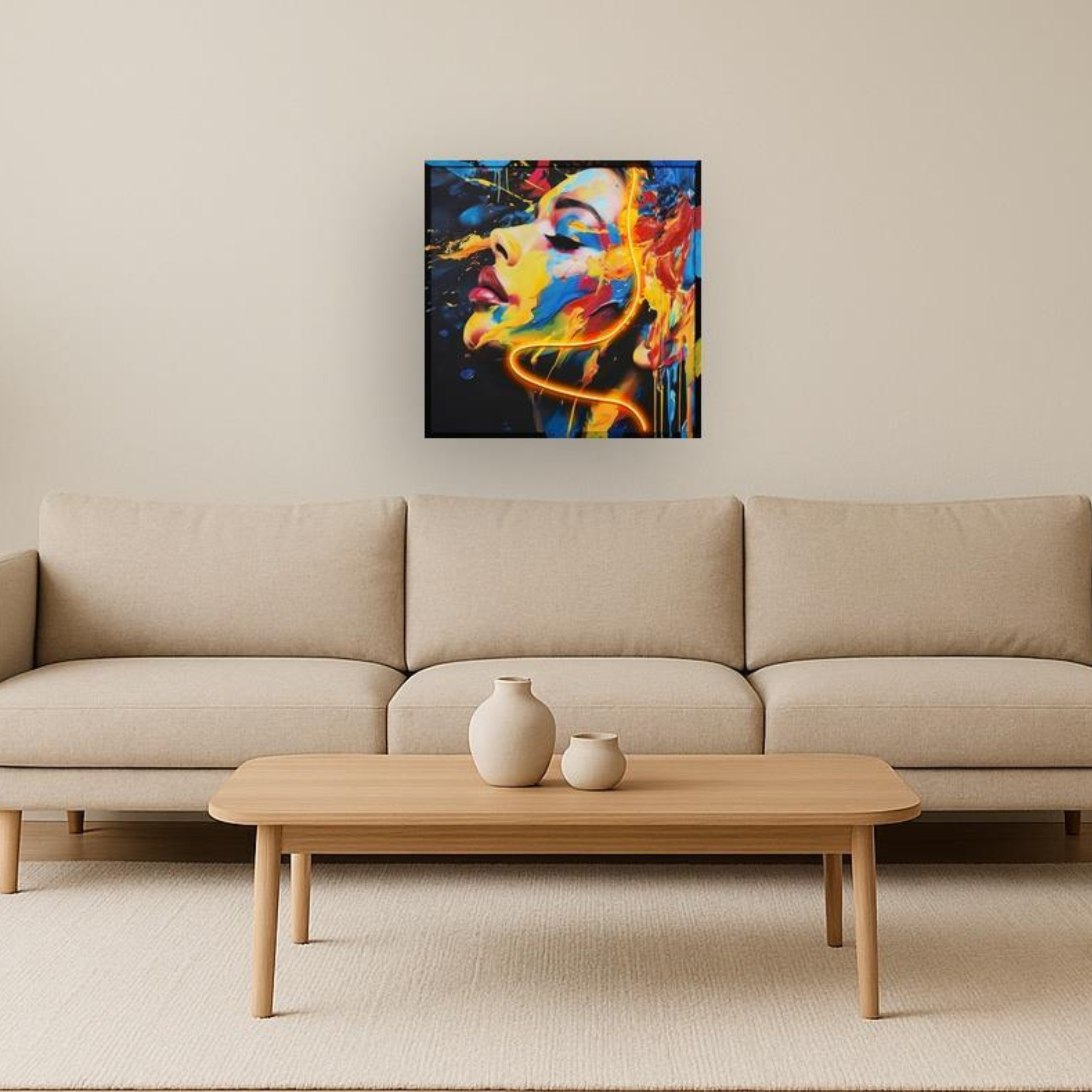 Vivid Visage  Wall Art | WF3550