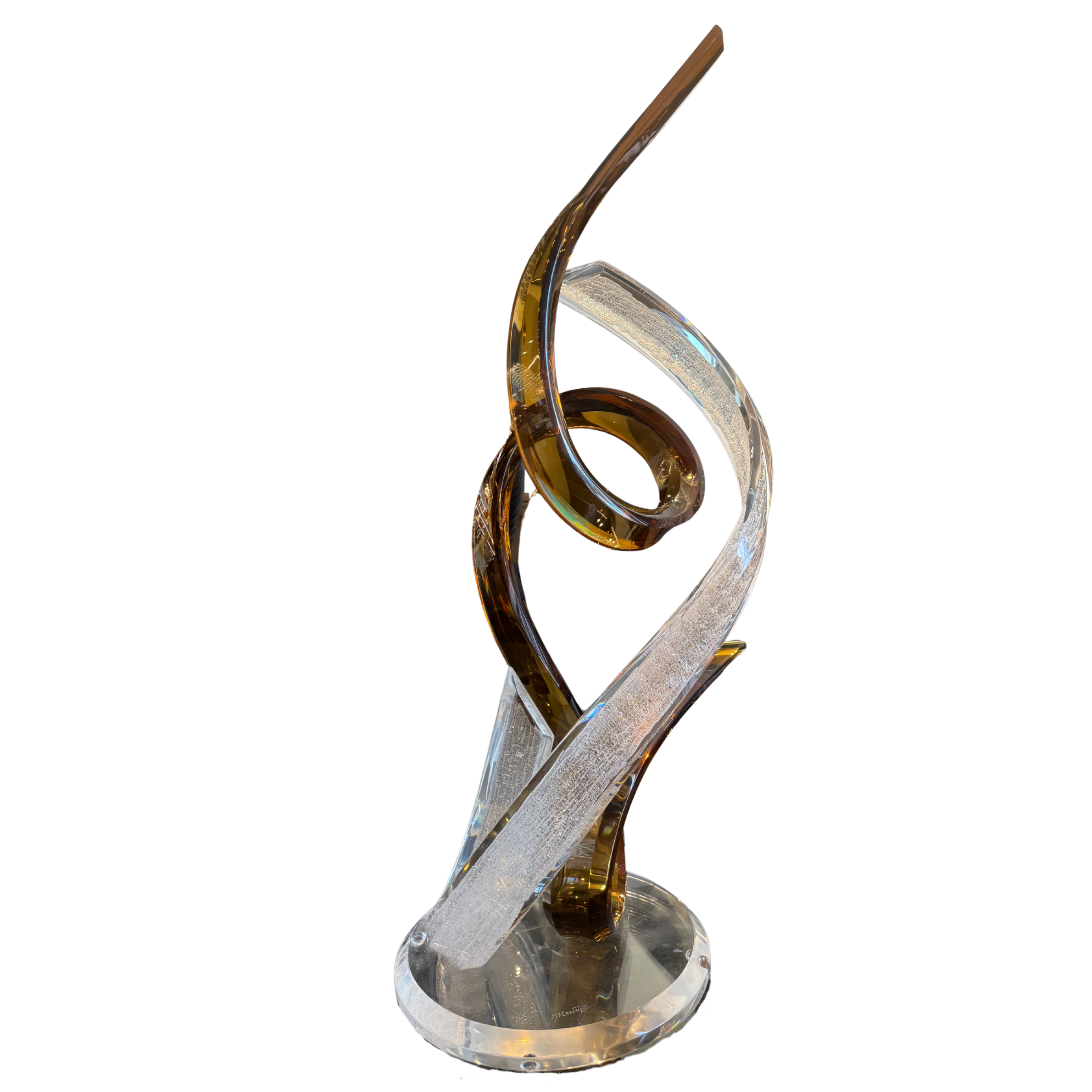 Double Loop Acrylic Table Sculpture