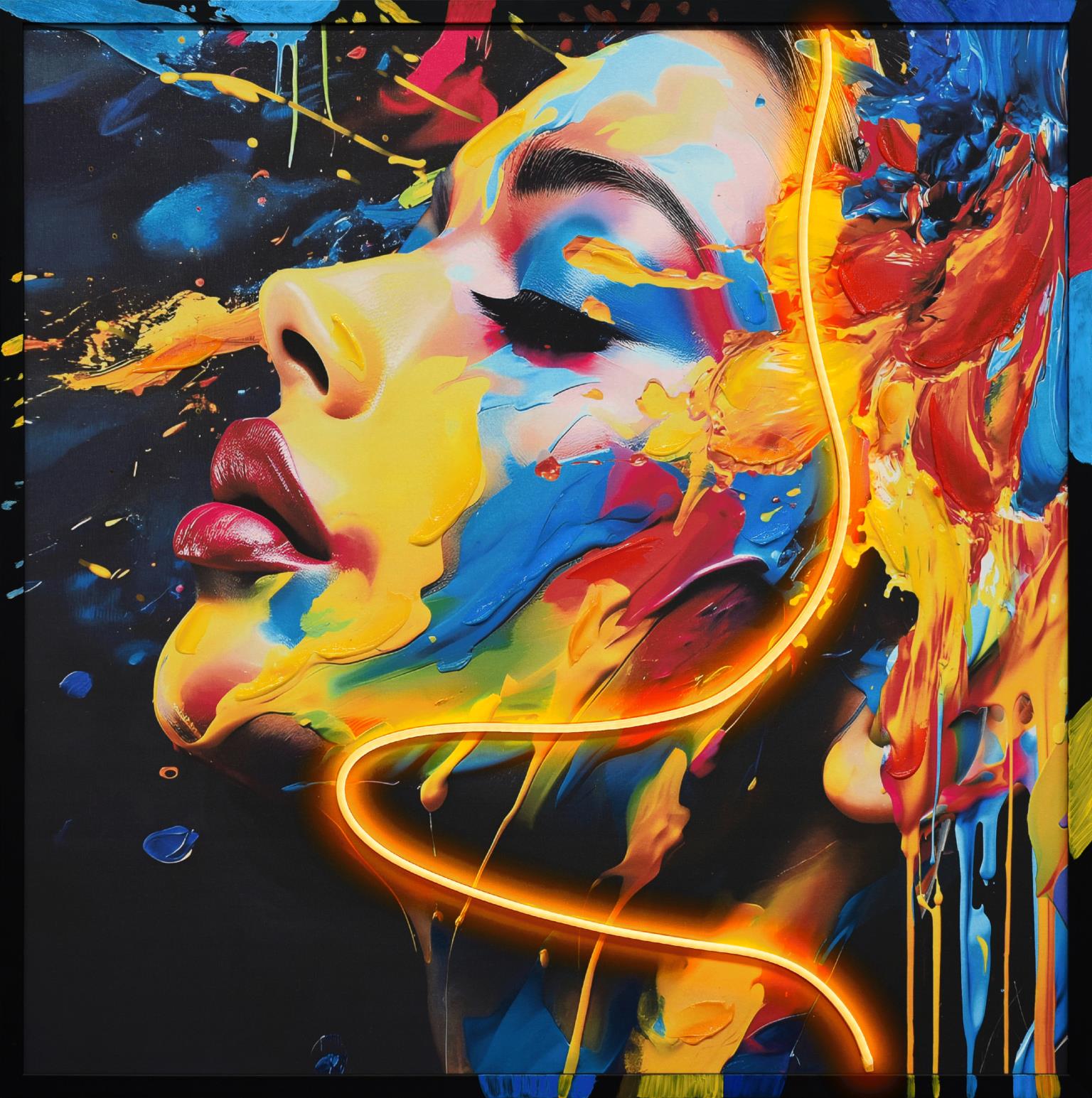 Vivid Visage  Wall Art | WF3550